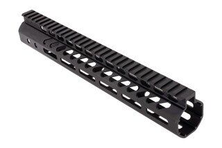 Lightweight AR-10 handguard with M-LOK.